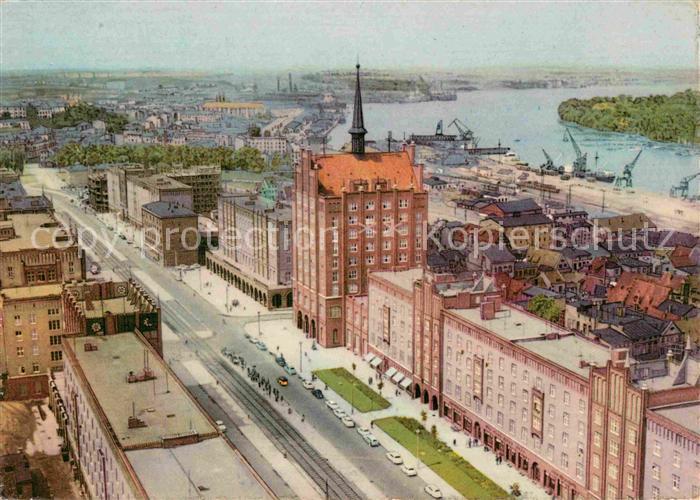 ROSTOCK  CITY Lange Strasse Hafenblick