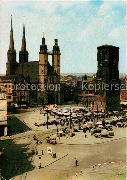 Halle Saale Marktplatz Kirche