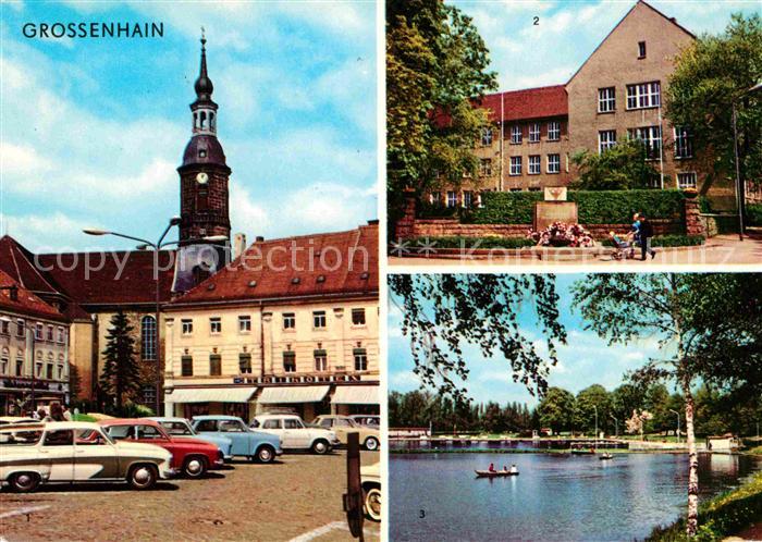 Grossenhain Sachsen Karl Marx Platz VVN Gedenkstaette Karl Preusker Berufsschule