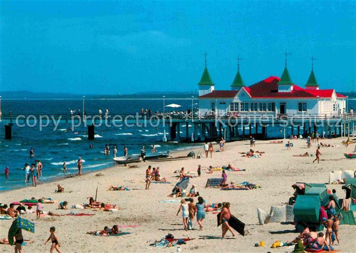 Ahlbeck Ostseebad Strand Seebruecke