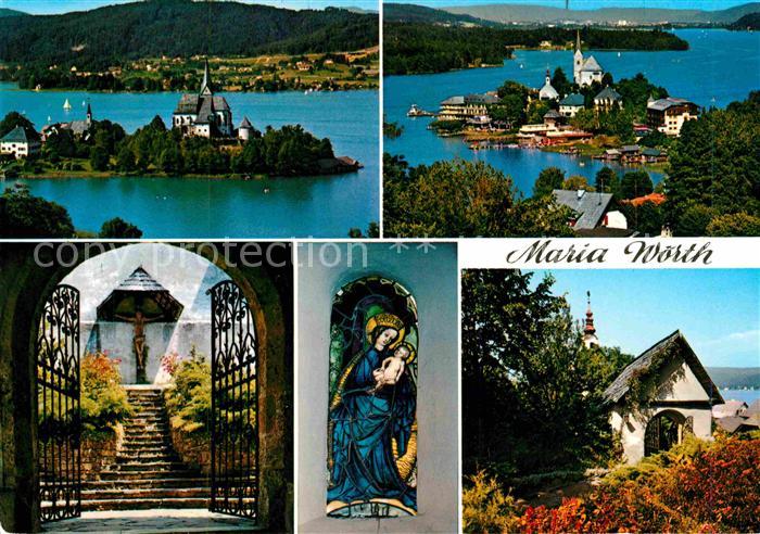Maria Woerth Woerthersee Kirche und Kapelle mit kunsthistor Sehenswuerdigkeiten