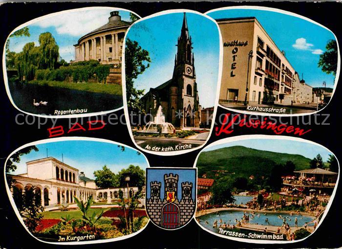 Bad Kissingen Regentenbau Kath Kirche Kurhausstrasse Kurgarten Terrassen Schwimm