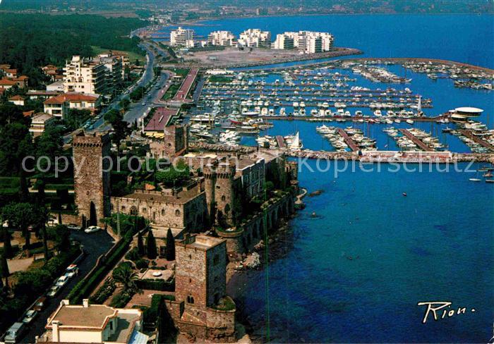 La Napoule Plage Vue aerienne Le Chateau le nouveau Port