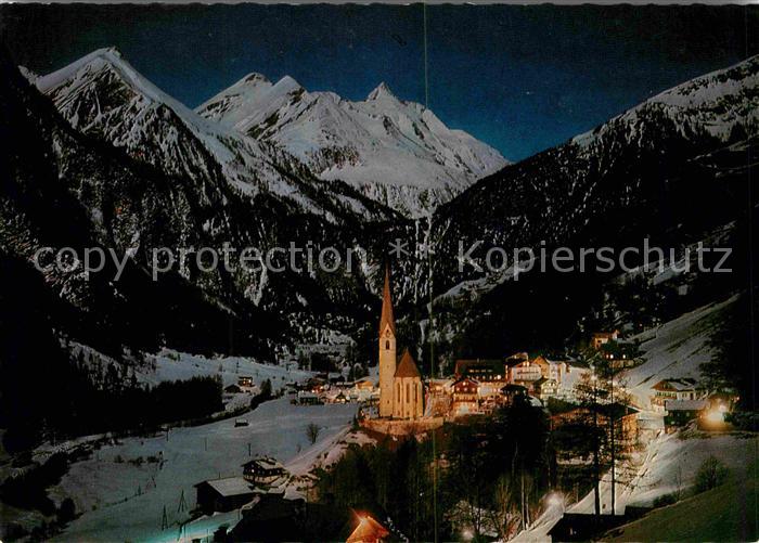 Heiligenblut Kaernten bei Nacht