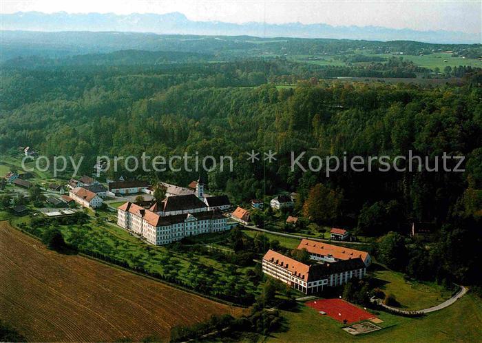 Schaeftlarn Benediktinerabtei im Isartal Fliegeraufnahme
