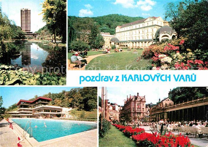 Karlovy Vary Teich Kurhaus Schwimmbad