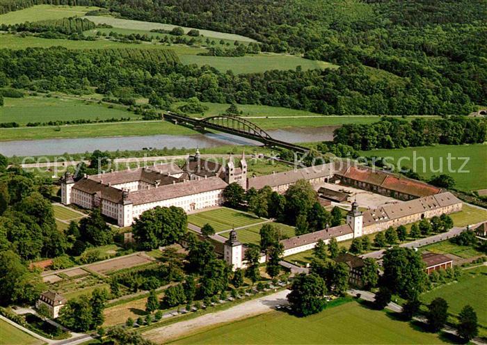 Hoexter Weser Schloss Corvey Fliegeraufnahme