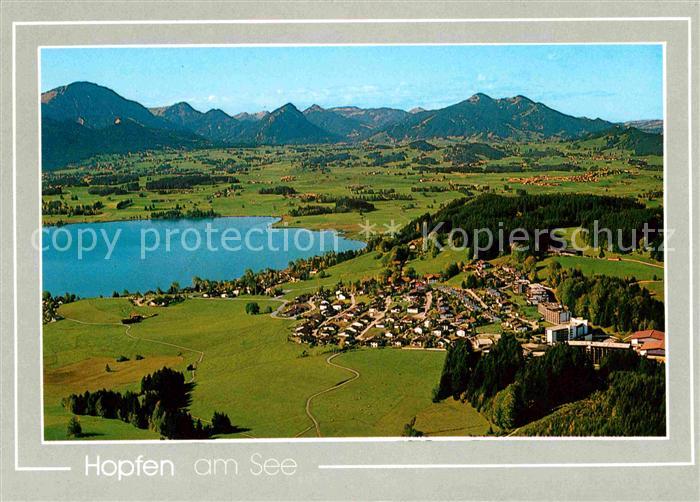 Hopfen See mit Kurzentrum Enzensberg Fliegeraufnahme