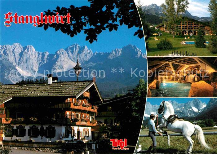 Going Wilden Kaiser Tirol Bio Hotel Stanglwirt Hallenbad Lipizzaner Dressur