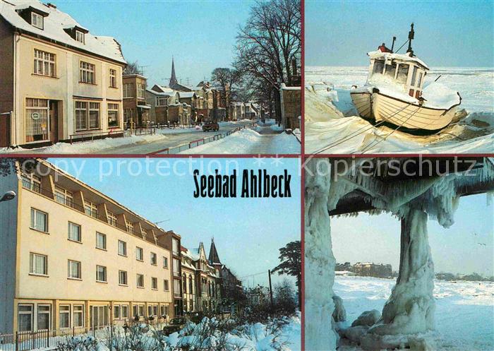 Ahlbeck Ostseebad Lindenstrasse Fischerboot Ferienheim Frithjof FDGB Ferienheim