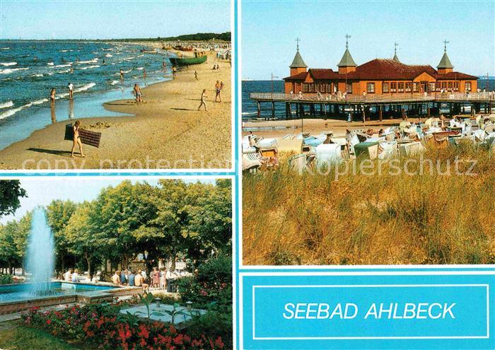 Ahlbeck Ostseebad Strand Konzertplatz Seebruecke