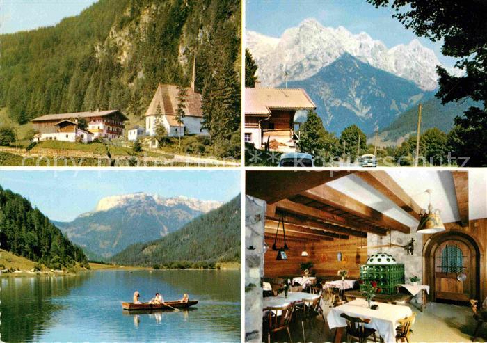 St Ulrich Pillersee Gasthof Pension St Adolari Gaststube Bootspartie