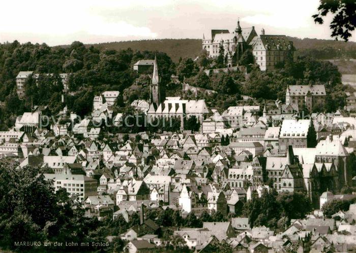 Marburg Lahn Stadt und Schloss