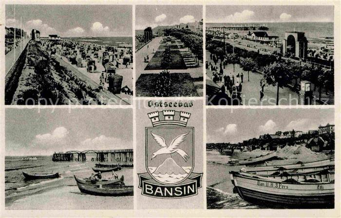 Bansin Ostseebad Strand Fischerboote Promenade