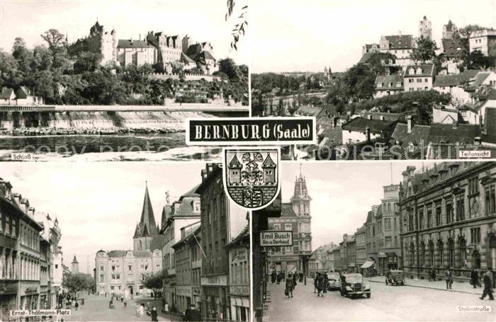 Bernburg Saale Schloss Ernst Thaelmann Platz Stalinstrasse
