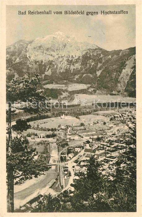 Bad Reichenhall Blick vom Bildsoeckel gegen Hochstaufen