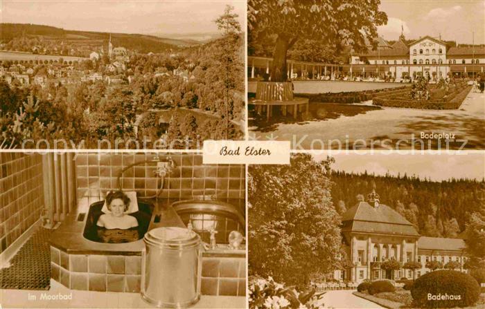 Bad Elster Teilansicht Moorbad Badehaus Badeplatz