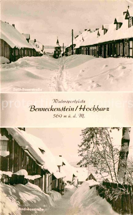 Benneckenstein Harz Zellhaeuserstrasse Andreasstrasse