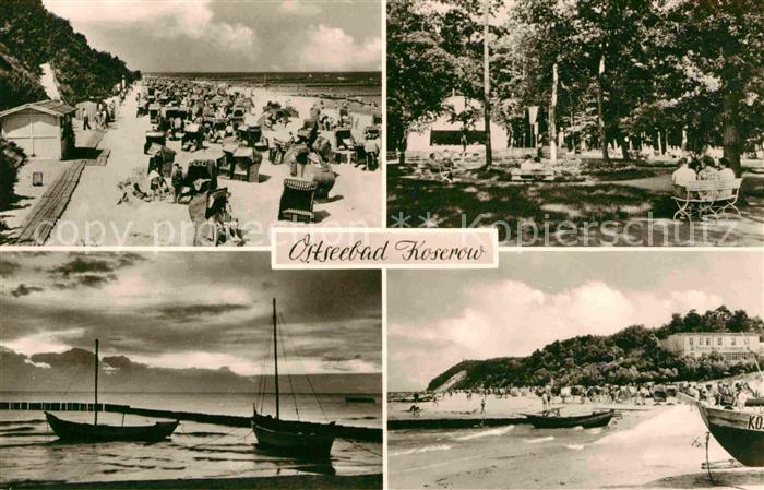 Koserow Ostseebad Usedom Dtrand Abendstimmung Park