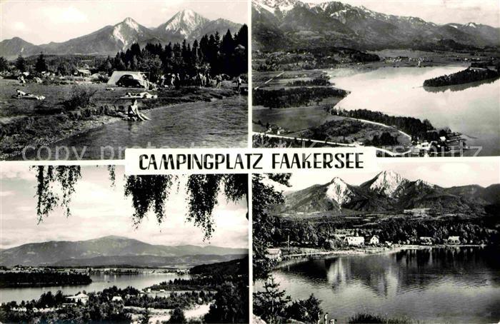 Faakersee Campingplatz Fliegeraufnahme Teilansicht