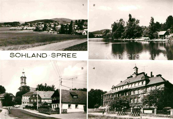 Sohland Spree Stausee mit Bootsstation Karl Marx Strasse Polytechnische Oberschu
