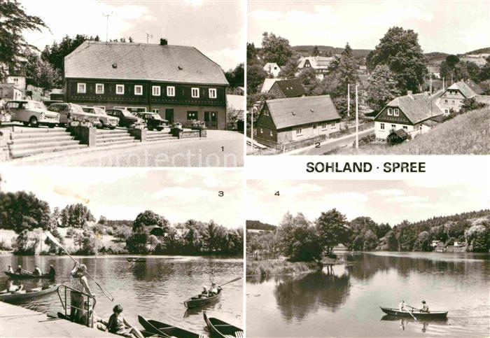 Sohland Spree Marktplatz Teilansicht Stausee