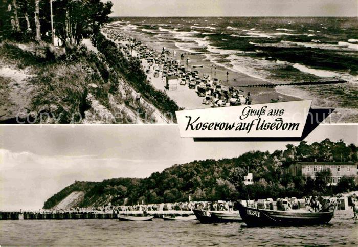 Koserow Ostseebad Usedom Strand Fischerboote