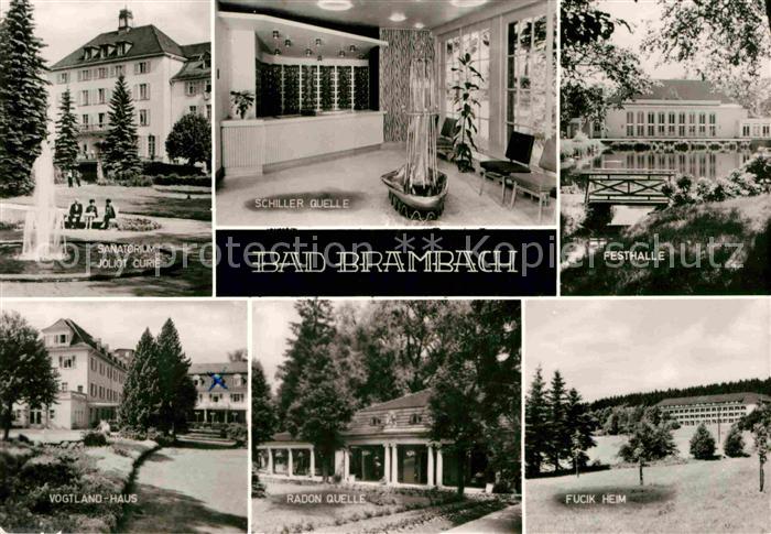 Bad Brambach Sanatorium Joliot Curie Vogtlandhaus Radonquelle Fuick Heim Festhal
