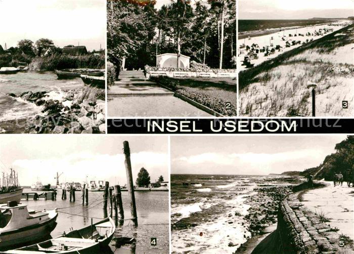 Insel Usedom Bodden Konzertplatz Strand Hafen Streckelbergmauer