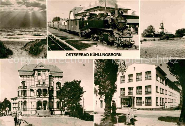 Kuehlungsborn Ostseebad Strand Molli Leuchtturm Erholungsheim Schloss am Meer un
