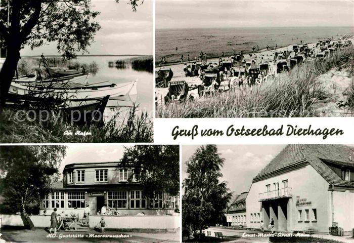 Dierhagen Ostseebad Hafen Gaststaette Meeresrauschen