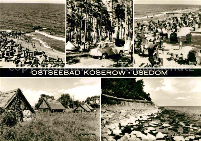 Koserow Ostseebad Usedom Strand Fischerhuetten Streckelberg