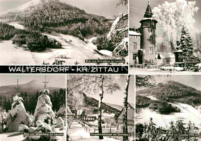 Waltersdorf Zittau Lausche Postamt Umgebindehaeuser