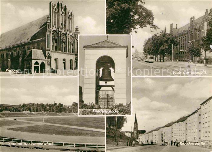Frankfurt Oder Rathaus Platz der Republik Stadion der Freundschaft