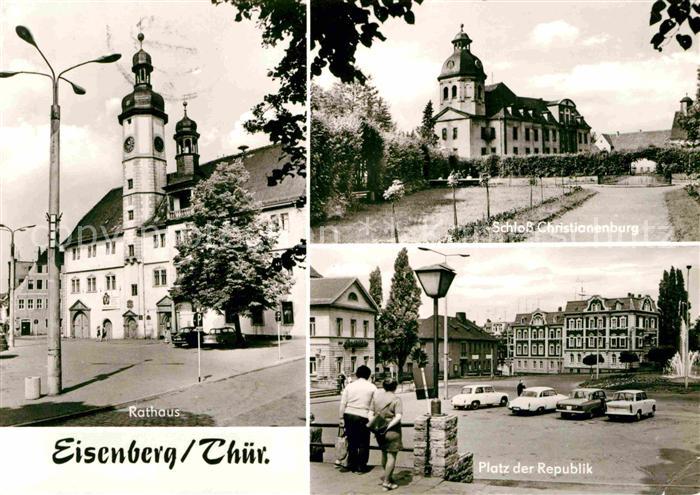 Eisenberg Thueringen Rathaus Schloss Christianenburg Platz der Republik