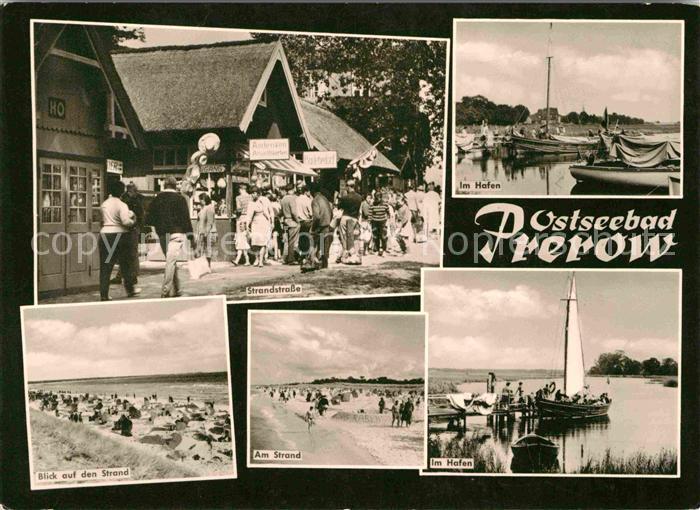 Prerow Ostseebad Hafen Strandstrasse Strand