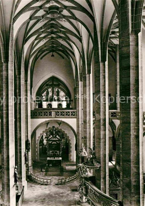 Freiberg Sachsen Dom die dreischiffige Halle