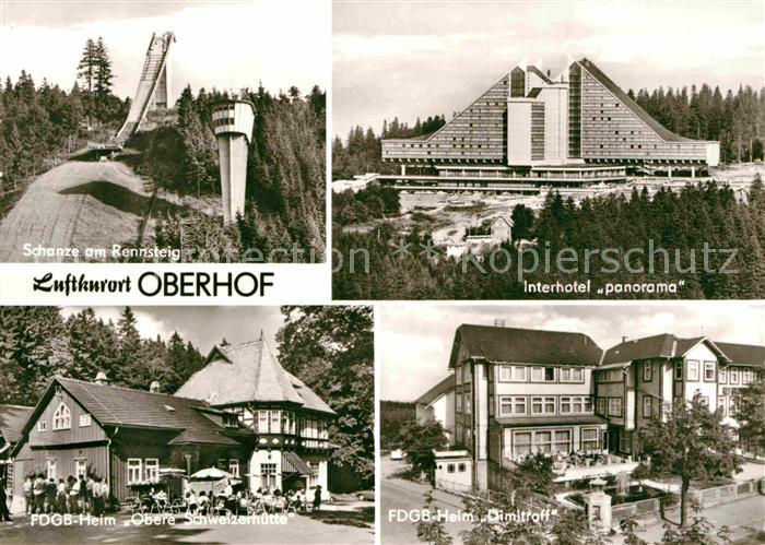 Oberhof Thueringen Interhotel Panorama Schanze am Rennsteig Heim Obere Schweizer