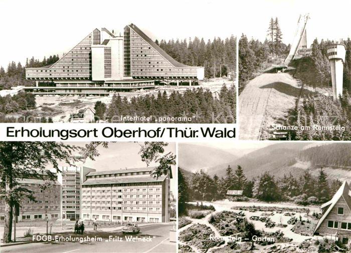 Oberhof Thueringen Interhotel Panorama Schanze Erholungsheim Fritz Weineck Renns