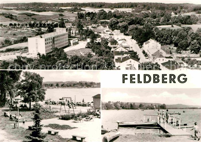 Feldberg Mecklenburg Panorama Badestrand Park