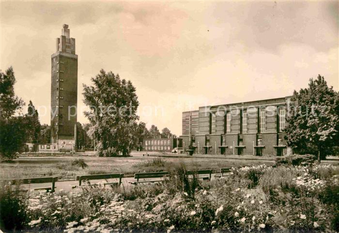 MAGDEBURG  CITY Aussichtsturm Stadthalle Kulturpark Rotehorn