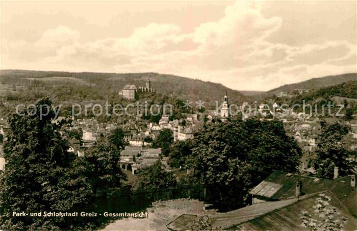 Greiz Thueringen Stadt und Schloss