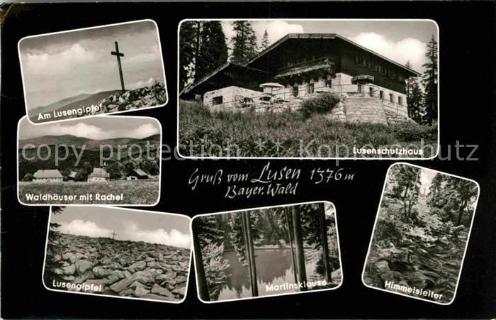Spiegelau Lusengipfel Lusenschutzhaus Waldhaeuser mit Rachel Martinsklause Himme