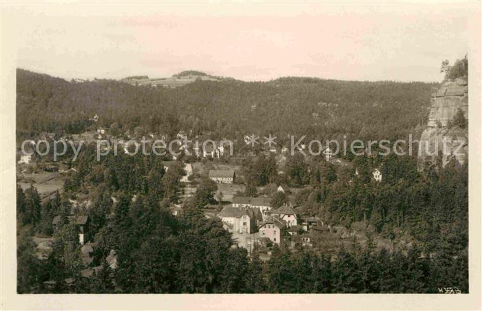 Oybin Sachsen Blick vom Toepfer Zittauer Gebirge