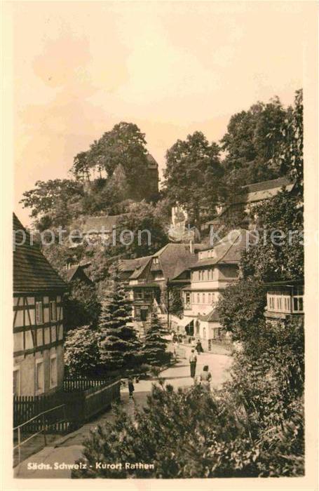 Rathen Saechsische Schweiz Dorfmotiv