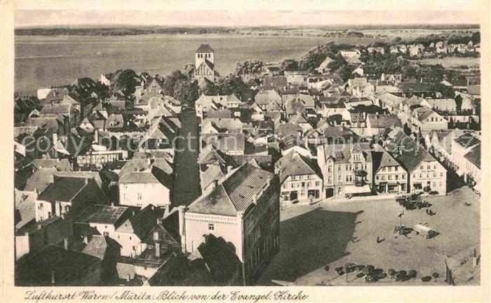 Waren Mueritz Blick von der ev Kirche