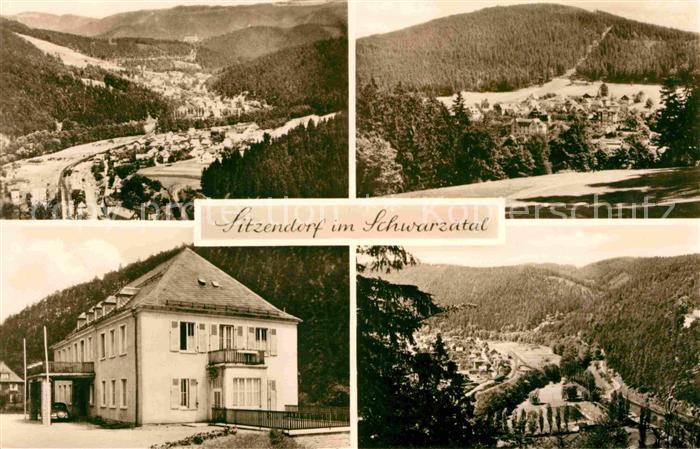 Sitzendorf Thueringen Schwarzatal Panorama Gasthaus