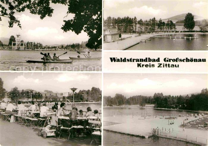 Grossschoenau Sachsen Waldstrandbad Teilansichten
