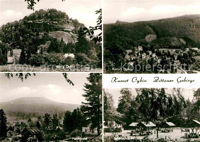 Oybin Sachsen Berg Oybin Ortsansicht Hochwald Waldschaenke