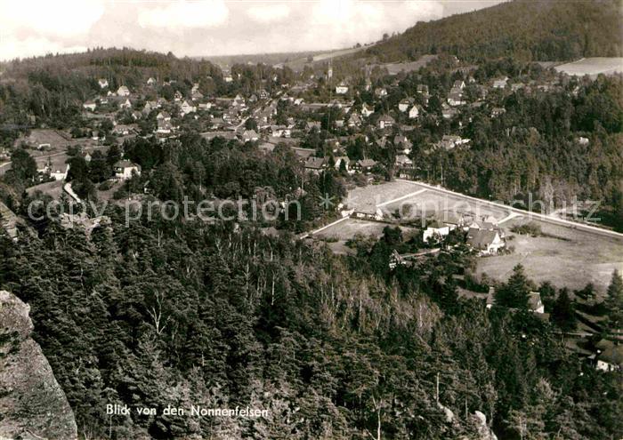 Jonsdorf Blick von den Nonnenfelsen